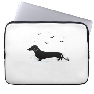 Dackel Hund - Halloween Moon Silhouette Klassik Laptopschutzhülle
