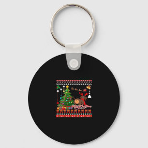 Dackel Hund Hintern Weihnachten Ugly Classic T - S Schlüsselanhänger