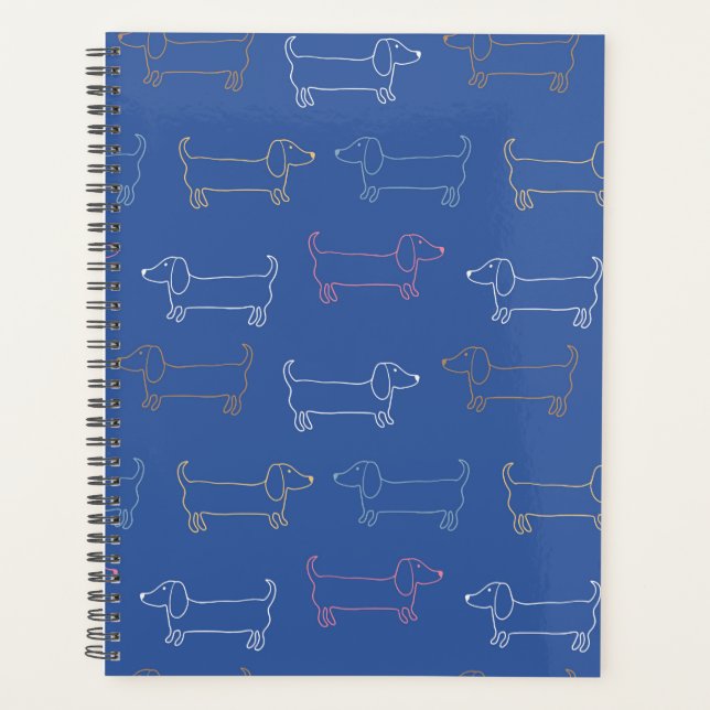 Dackel Hund, Hund Lover, Haustier, Hundeschenkmust Planer (Vorderseite)