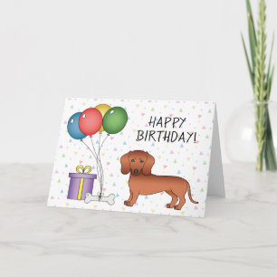 Dackel Hund Hund zum Geburtstag Karte