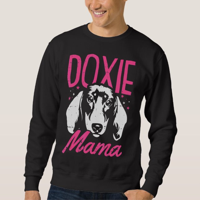 Dackel Hund Mama Sweatshirt (Vorderseite)