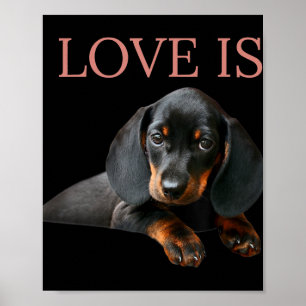 Dackel Hund Mama Vater Männer Frauen Kinder Gesch Poster