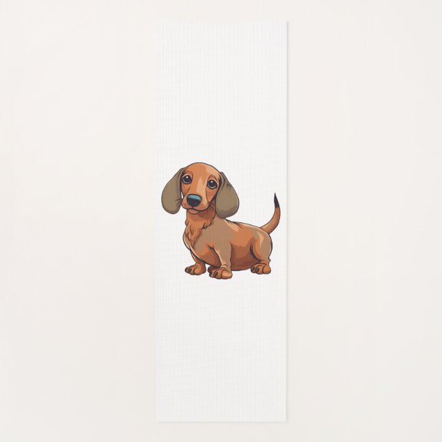 Dackel Hund Niedlich Yogamatte (Vorderseite)