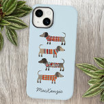 Dackel Hund Personalisiert Case-Mate iPhone 14 Hülle<br><div class="desc">Niedliche und whimsical kleine Dackel Wursthunde,  Dackel Hunde,  Dackeln oder was immer Sie wollen sie nennen. Originelle Kunst von Nic Squirrell. Ändern Sie den Namen oder den Text,  um ihn zu personalisieren.</div>