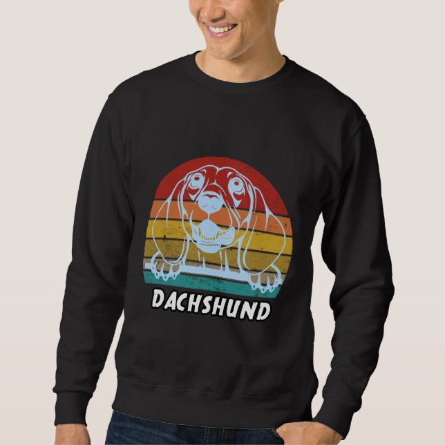 Dackel Hund Sweatshirt (Vorderseite)