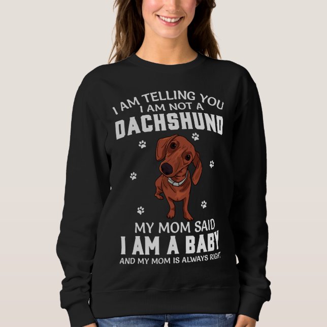 Dackel Hund Sweatshirt (Vorderseite)