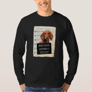 Dackel Hund Tasse schießen Bad Hund T-Shirt