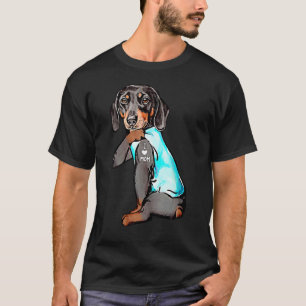 Dackel Hund Tattoo I Liebe Mama Dogma T-Shirt
