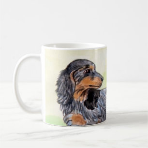 Dackel Hund und Schmetterling Kaffeetasse