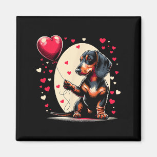 Dackel Hund Valentinstag Hundebesitzer Valentine Magnet