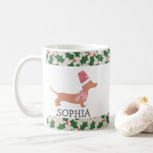 Dackel Hund Weihnachten Kaffeetasse