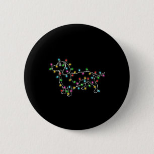 Dackel Hunde Baum Weihnachtsgeschenke für Haustier Button