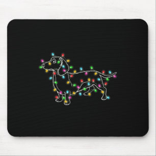 Dackel Hunde Baum Weihnachtsgeschenke für Haustier Mousepad