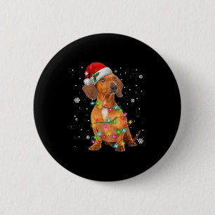 Dackel Hunde Bäume Weihnachten Weihnachten Weihnac Button