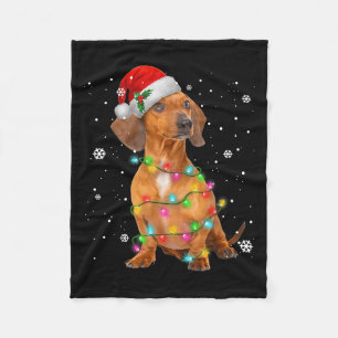Dackel Hunde Bäume Weihnachten Weihnachten Weihnac Fleecedecke