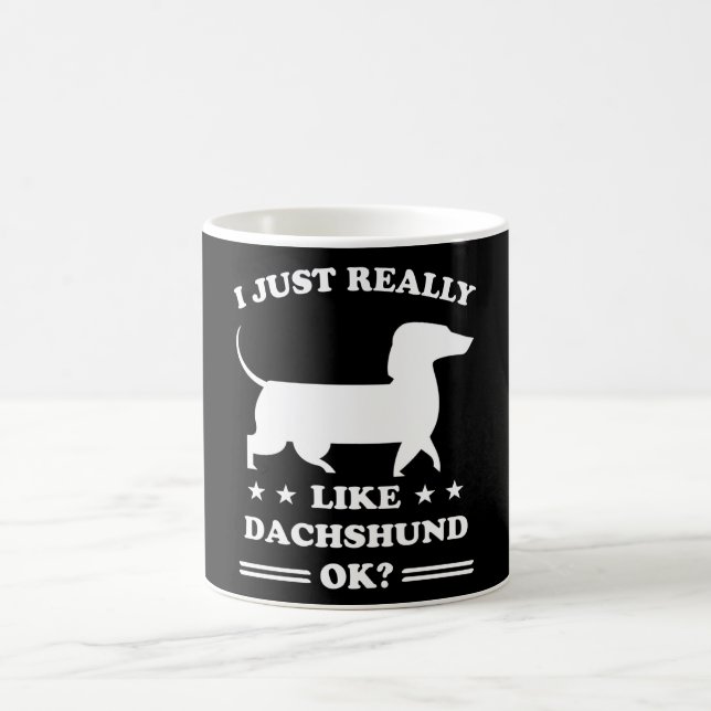 Dackel Hunde Funny Niedlich Dog Holder Welpengesch Kaffeetasse (Mittel)