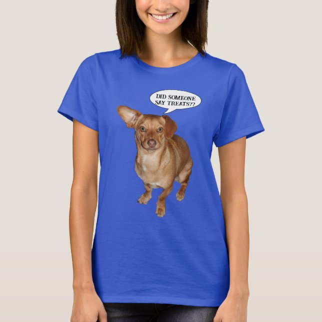 Dackel Hunde Leckereien T-Shirt (Vorderseite)