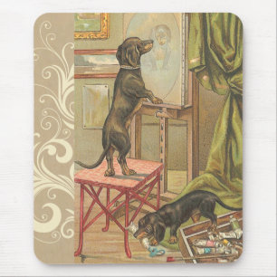 Dackel-Hunde Mousepad