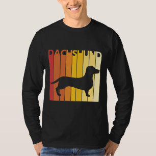 Dackel Hunde Rasse Silhouette T-Shirt