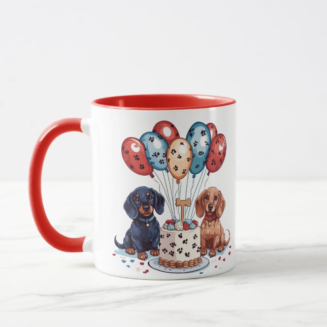 Dackel Hunde Tasse (Links)