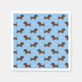 Dackel Hunde Tier Geburtstagspartei Serviette