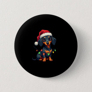 Dackel Hunde Tree Weihnachten Weihnachten Weihnach Button