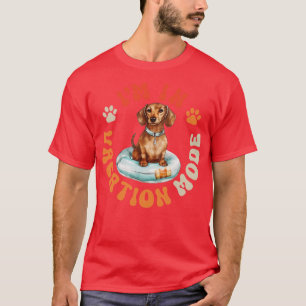Dackel Hunde Urlaub Modus T-Shirt