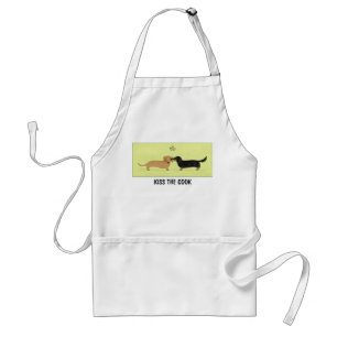 Dackel Hunde Weihnachtsfeiertag Niedlich Custom Schürze