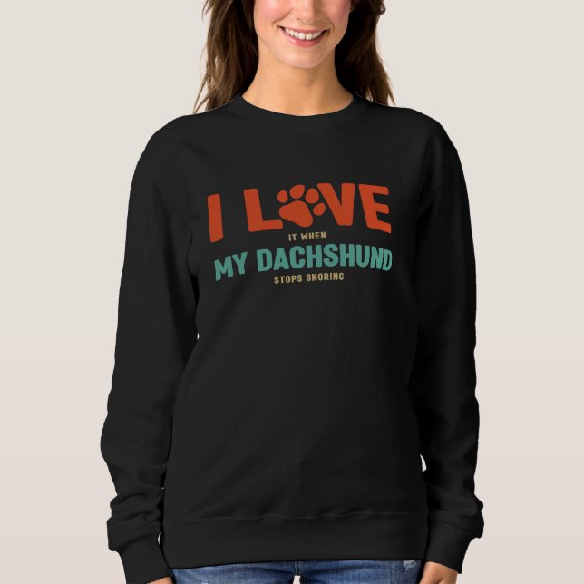 Dackel Hundebesitzer Sweatshirt (Vorderseite)