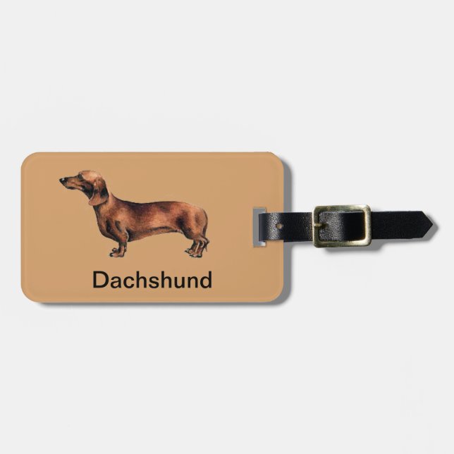 Dackel-Hundegepäck-Umbau Gepäckanhänger (Vorderseite horizontal)