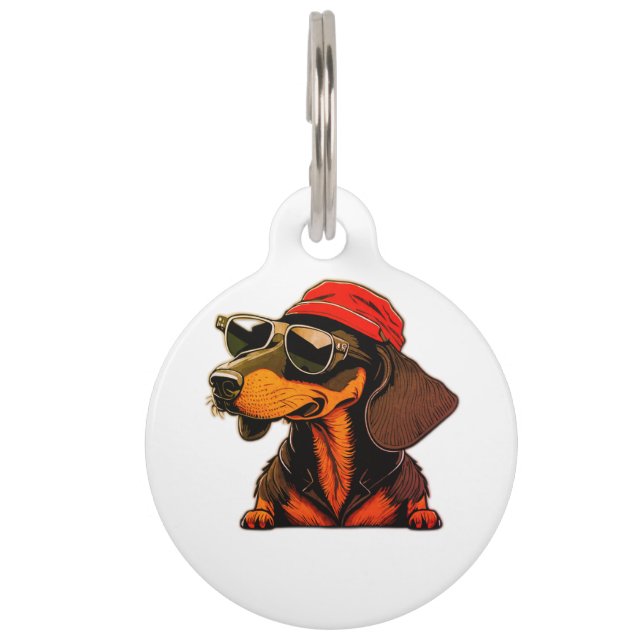 Dackel-Hundemarke für Dackel-Liebhaber Haustiermarke (Vorderseite)