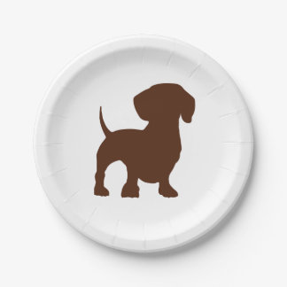 Dackel-Hundepapier-Party-Teller Pappteller