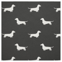 Dackel-HundeSilhouette-Muster Schwarzweiss