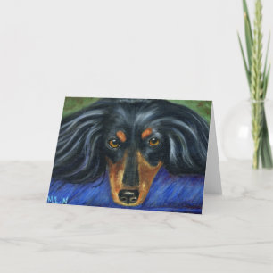 Dackel-Hundezucht-Kunst - Hallie Karte