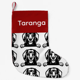 Dackel Hundsocken Maßgeschneiderte Hundesocken - P Kleiner Weihnachtsstrumpf