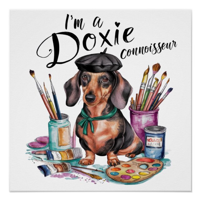 Dackel Ich bin Dackel Connoisseur Poster (Vorderseite)