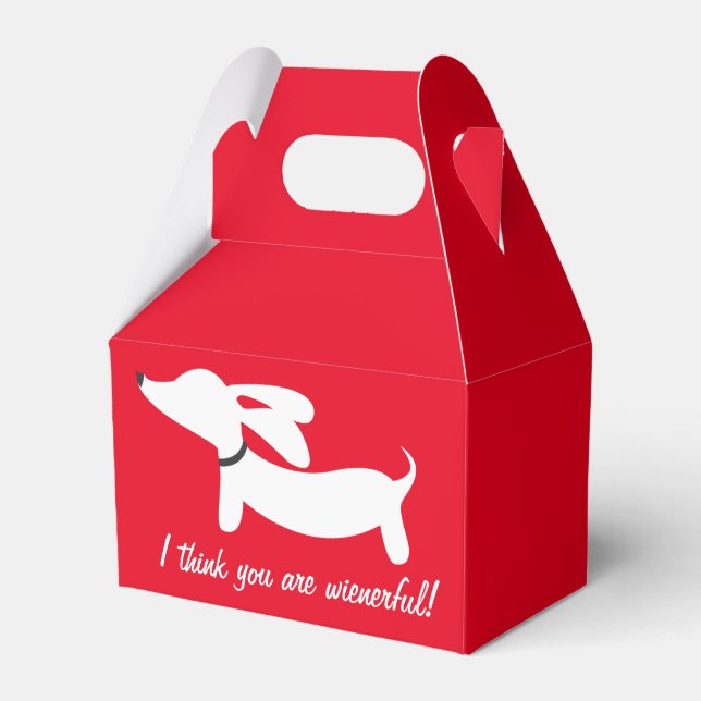 Dackel Ich denke, du bist wienerische Geschenkboxe Geschenkschachtel (Vorderseite)