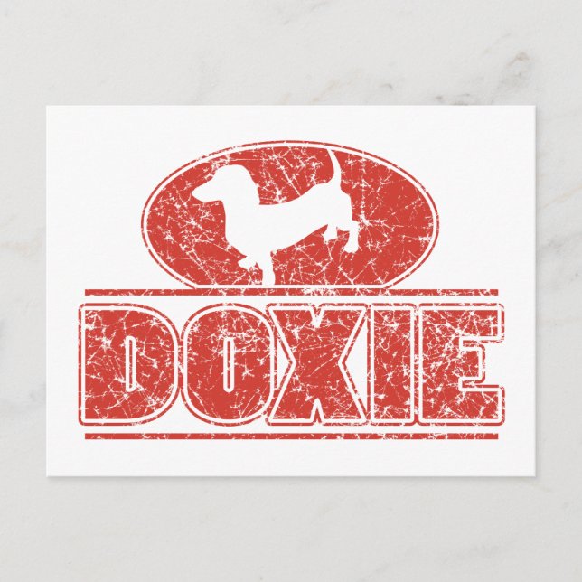 DACKEL-in-Circle-gestört Postkarte (Vorderseite)