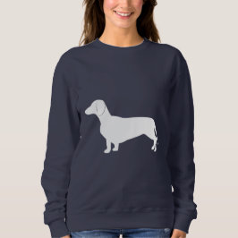 Dackel in der Silhouette Sweatshirt