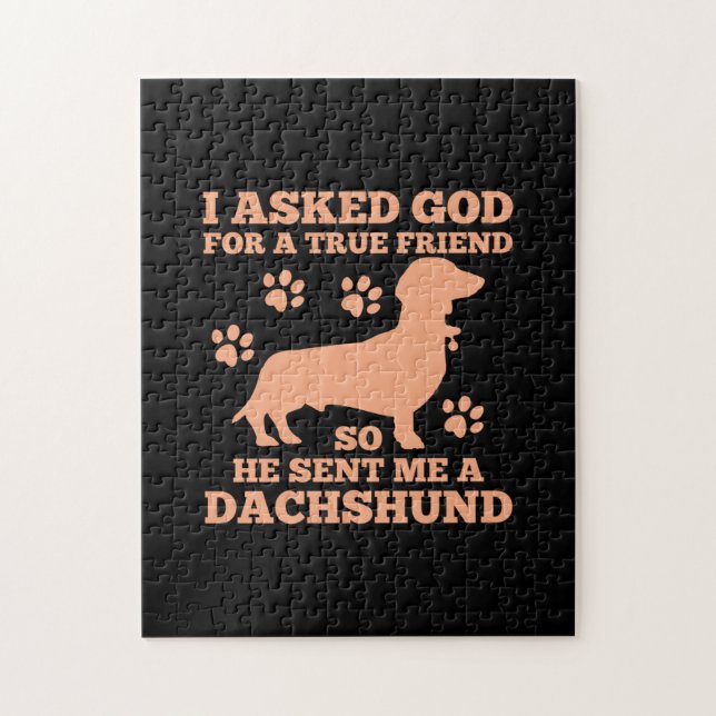 Dackel ist mein wahrer Freund (Vertikal)