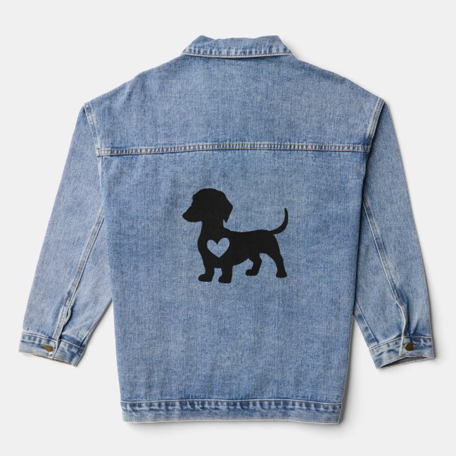 Dackel       jeansjacke (Rückseite)