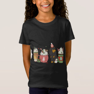 Dackel Kaffee Laterne Winter Weihnachtsferien Hund T-Shirt