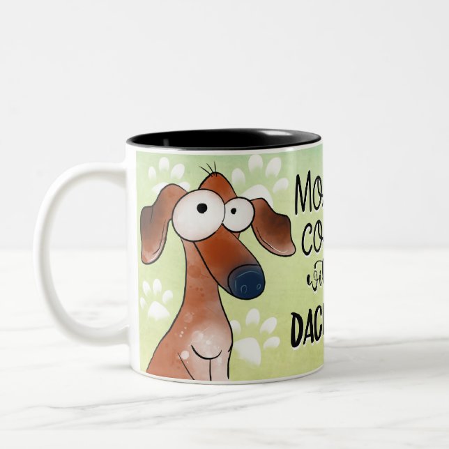 Dackel Kaffee Lover Tasse (Links)