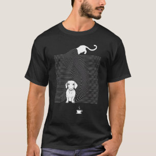 Dackel Kaffee Niedliche Hunde Liebe zum Kaffee tri T-Shirt