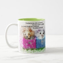 Dackel Kaffee Zwei-Tonen-Tasse
