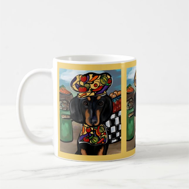 Dackel Kaffeetasse (Links)