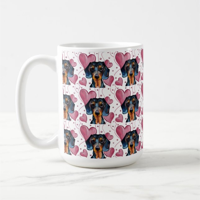 Dackel Kaffeetasse (Links)