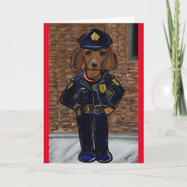 Dackel Karte (Vorderseite)