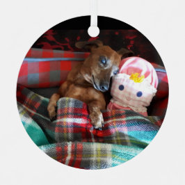 Dackel Keramik Ornament