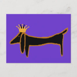 Dackel King Postkarte